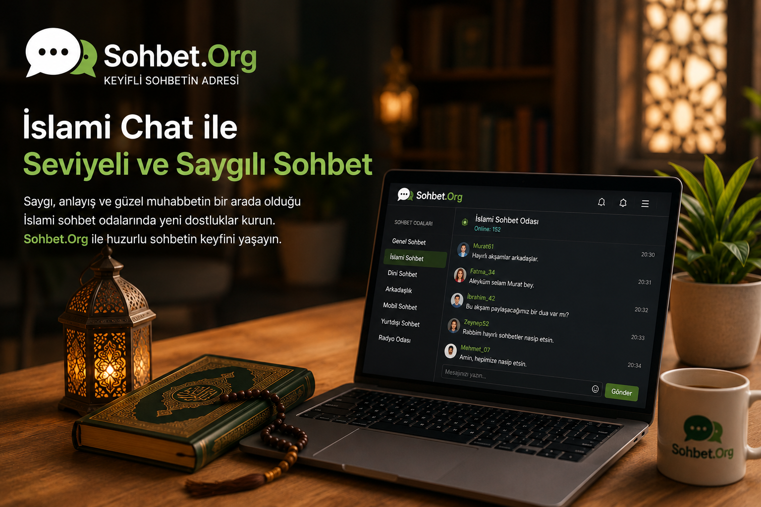 İslami Chat ile Seviyeli ve Saygılı Sohbet