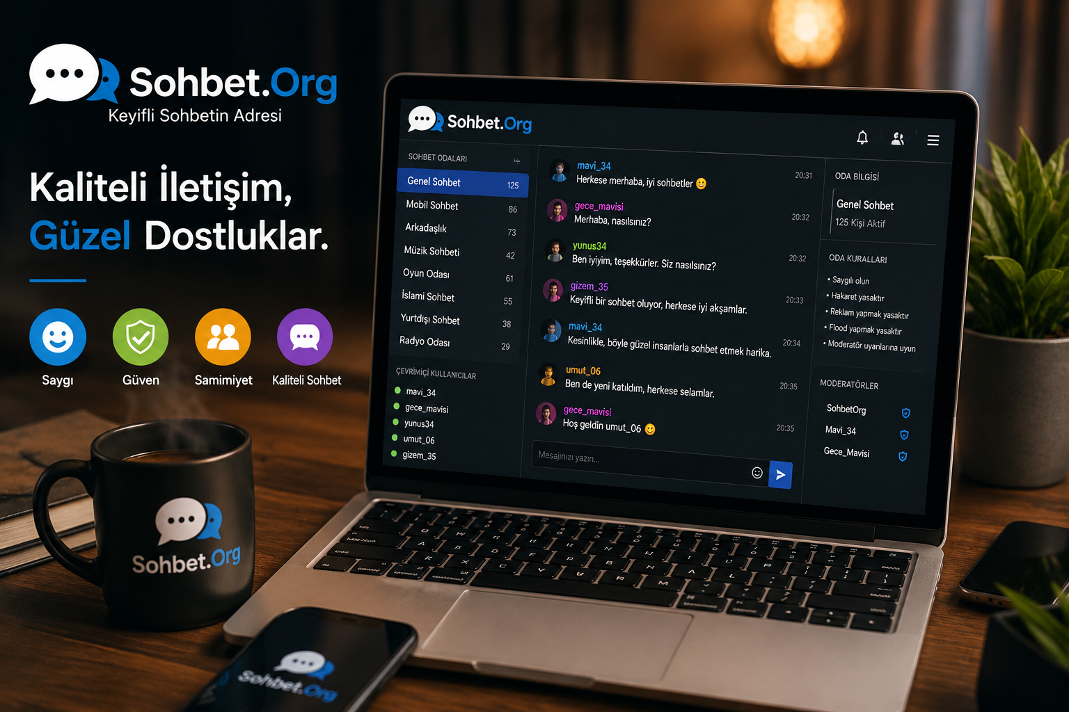 Sohbet Odalarında Kaliteli İletişim