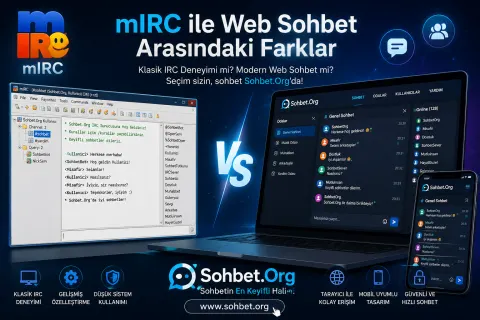 mIRC ile Web Sohbet Arasındaki Farklar